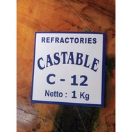 Portable C-12 (1 Kg) - Heat Resistant Cast Iron Cement with Maximum Flame 1200°C Refractory Ready-to