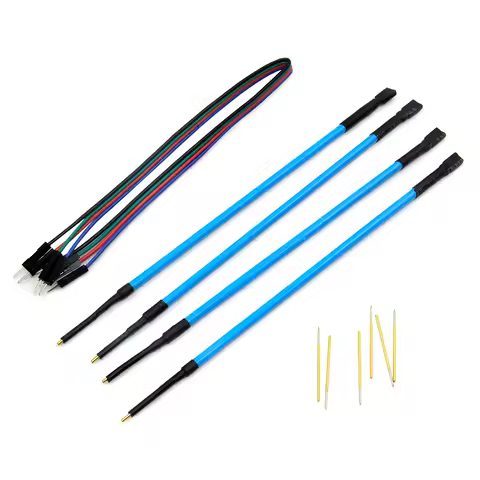 2025 4Pcs/set OBD II Scanner Probe Pens For ECU Board With Connect Cable Replacement Needles LED BDM