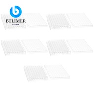 BTLIMER 1/5Pcs Tissue Culture Plate, 96 Well Plastic Experiment Instrument Tools, Useful Flat Bottom