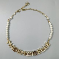 香港順豐包郵 香奈兒珍珠字母頸鍊 全套原裝配件正品風格頸鏈