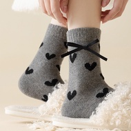 [Winter Handbags Set] 5 Pairs Wool Bow Knots - Stylish & Warm