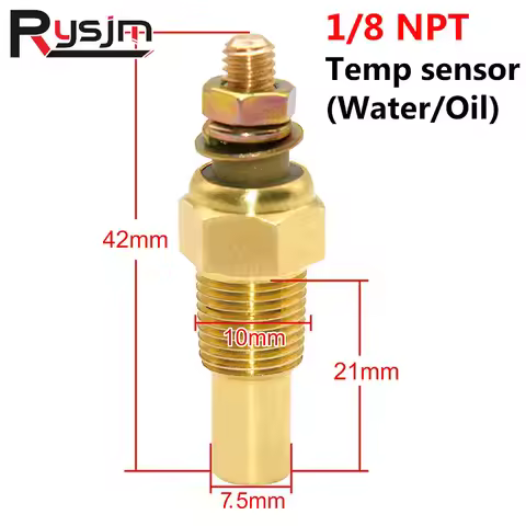 12V Racing Car meter Oil Temp Sensor & Water temp Sensor 1/8 NPT Temperature Sensor water temp gauge