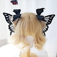 [5465People Collection]Gothic Retro Wizard Witch Big Butterfly Hair Clip Dark Style lolita Devil Bat