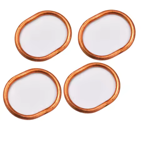 4PC Motorcycle Exhaust Pipe Header Gasket For Kawasaki KLR650 KL650 1987-2018 2022 KL600 KLR600 84-8