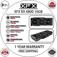 USED XFX RX 6800 16G Graphics Card 3840SP 2190MHz GDDR6 16GB 256Bit 16Gbps TDP 250W 1 Year Warranty