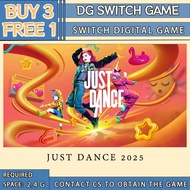 JUST DANCE 2025 Nintendo Switch Digital Game （BUY 3 FREE 1)
