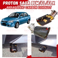 Proton Saga BLM/FL/FLX Akrapovic Muffler Exhaust Carbon Fiber Stainless Steel Tip Exhaust Tailpipe E