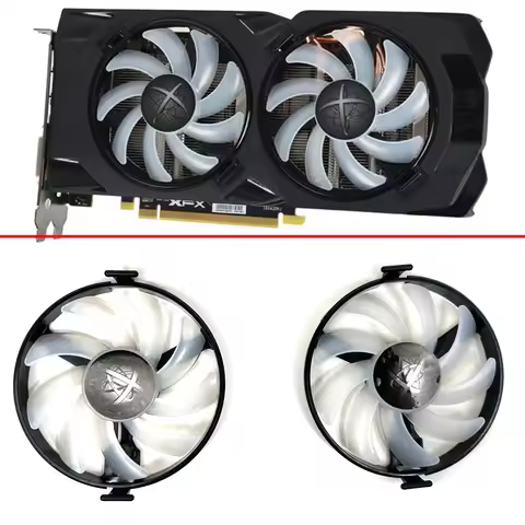 FDC10U12S9-C Cooler Fan Replace For XFX AMD Radeon RX 470 480 580 RX580 RX480 RX470 EDITION Crimson 