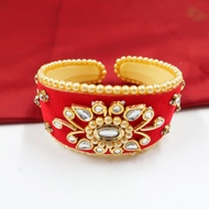 Handicrafts Kundan Work Silk Thread Bangle Kada For Women | indian Bangle kada