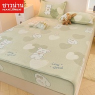 Waterproof Coral Fleece Easy 3ft/4ft/5ft/6ft/7ft Bed Cover/Winter Pillow Case Thick Protective Cover