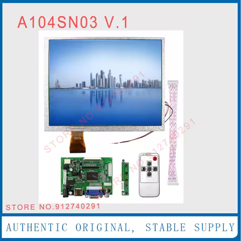 For 10.4 Inch 800*600 60 Pins 4:3 Display Monitor A104SN03 V.1 LCD Controller Driver Board HDMI VGA 