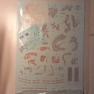 Bandai Mega PG MG RG HG 原裝貼紙、水貼