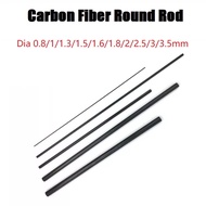Carbon Fiber Round Rod Dia 0.8mm-3.5mm High Strength Light Weight DIY Composite Accessory for RC Air