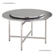 Wine Mat Stainless Steel Dining Table Household Round Desktop Person Round 10 Hotel Mat Folding Tabl