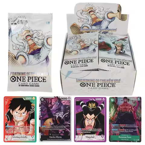 **Hot sale 40/300Pcs Anime ONE PIECE card TCG OP-05 Luffy Zoro Shanks Trading Collection Card for Ch
