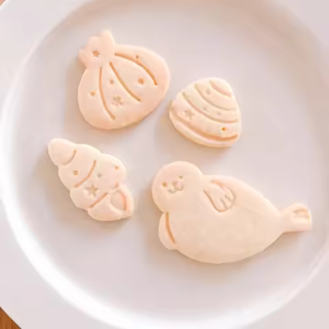 Ocean Animals Cookie Cutter Shell Conch Seal Sea Monster Fish Cookie Mold Marine Organism Biscuit Mo