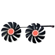 2pcs/set95MM FDC10U12S9-C CF1010U12S CF9010H12S XFX RX580 GPU Cooler Fan For HIS RX 590 580 570 Graphics Card Cooling LFS3825 Cooling Fans