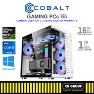 Cobalt Gaming Desktop PC TS14 - Intel i7-14700F - NVIDIA RTX 4070Ti 12GB - 16GB DDR5 RAM - 1TB SSD (2Yrs Pickup)