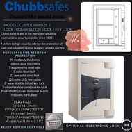 CHUBBSAFES Custodian Size 3 (720KGS) Safe Box Safety Box Security Safes Peti Keselamatan 保险箱
