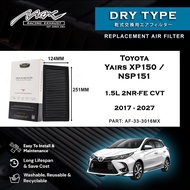 Toyota Yaris XP150 / NSP151 1.5L 2NR-FE CVT 2017 - 2027 Max Racing Performance Dry Type Air Filter