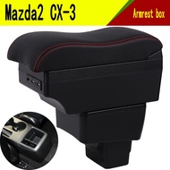 For Mazda CX-3 CX 3 CX3 Armrest Box Arm Elbow Rest Center Console Storage Case Modification Accessories with Cup Holder
