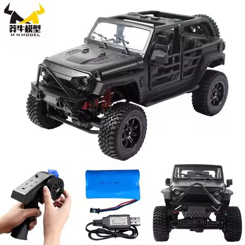 MN128 1/12 New Rc Remote Control Car 2.4g 4wd Full Scale Mnrc Rtr Led Light Rock Crawler Climbing Tr