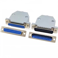DB25 Core Welding Wire Type Socket Double Row Male/Female/Rubber Shell RS232 Connector COM Port Pinh