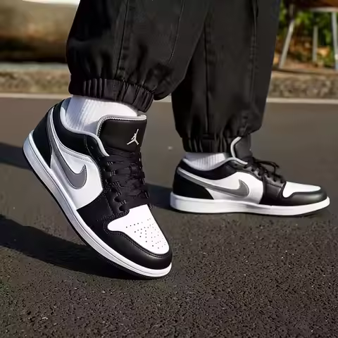 Nike Jordan Air Jordan 1 Low Shadow Grey Leather Casual Skate Shoes Men Women Basketball Sneakers 55