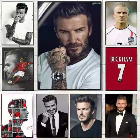 d-David Beckham Poster Wall Art Print Decorative Mural Home Decor Gift Unframed