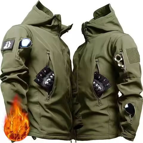 GL Waterproof and Warm Soft Shell Wool Fleece Wear-resistant Knee Double Layer Thickened Special Pan