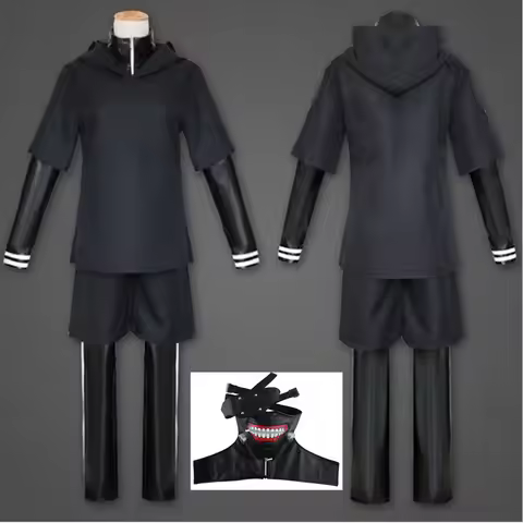 Tokyo Ghoul Kaneki Ken Battle Costume Ghoul Cosplay Outfit Kaneki Ken Cos Suit Halloween Carnival Me