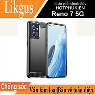 Ốp lưng chống sốc vân kim loại cho Oppo Reno 7 5G hiệu Likgus (bảo vệ toàn diện, chống va đập) - hàn