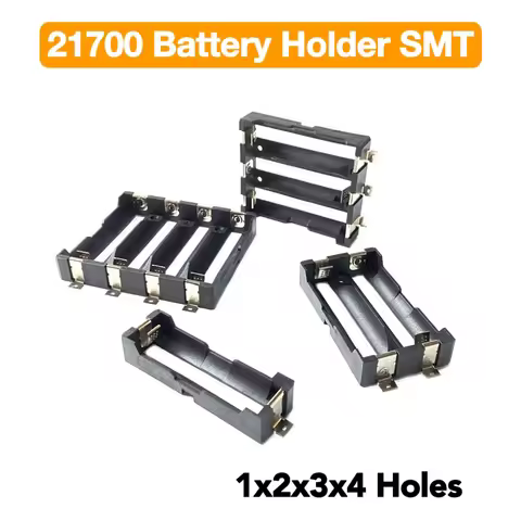 1 x 2 x 3 x 4 x 21700 Battery Holder SMT SMD Battery Box 21700 Storage Box 1S 2S 3S 21700 Battery Ca