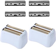 2pcs Foil Shaver Replacement Fit for Andis, Shaver Replacement with 4 Stainless Steel Shaver Blades