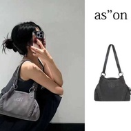 Ason Genuine Leather Suede Niche Design Korean Fashion Shoulder Bag Commuter Handbag Large Capacity 