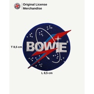 Embroidered Emblem Badge Patch with DAVID BOWIE Nasa Logo