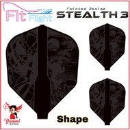 Cosmo Dart Fit Flight Design Dart Flight - Stealth 3 (Shape)