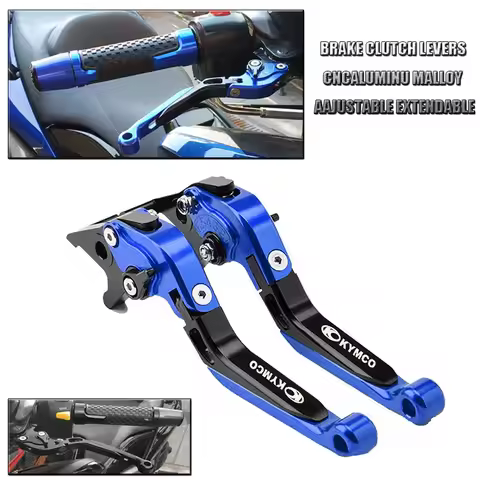 CNC Brake Clutch Levers For KYMCO DownTown 350 300i Xciting 250 CK250T 300 CK300T ABS 400 500RI S400