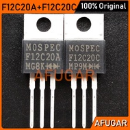 +5pcs F12C20A 10PCS/5Pair (5pcs F12C20C ) TO-220 MOSPEC 12A/200V Fast Recovery Rectifier Diode  orig