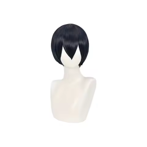 Kageyama Tobio Black Blue Short Wig Cosplay Costume Heat Resistant Synthetic Hair Haikyuu Men Women 
