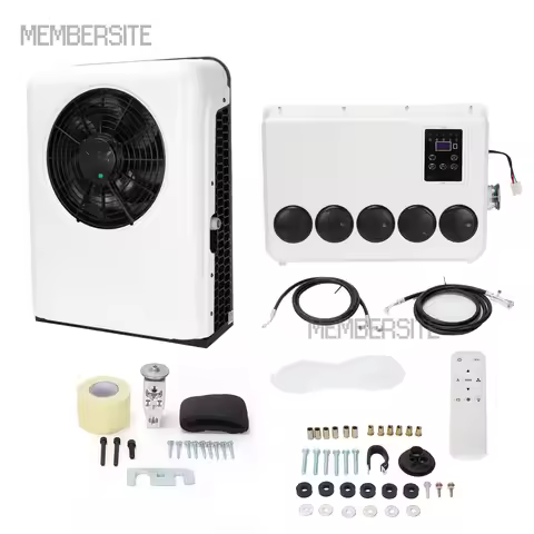 12V 12000 BTU Air Conditioning AC Kit Universal For Car Cab Bus RV Semi Trucks