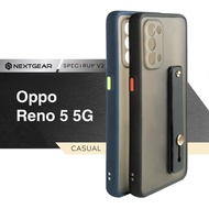 oppo reno 5 reno5 5g - nextgear spectrum v2 premium hard soft case - hitam