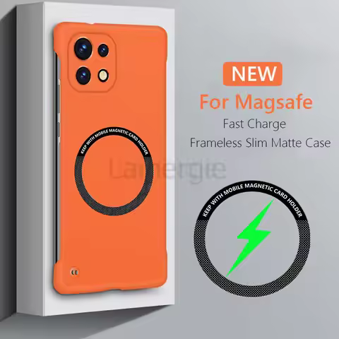 Frameless Magnetic For Magsafe Slim Case For Xiaomi Mi 11 Mi11 Pro Ultra Mi11Ultra Wireless Charging