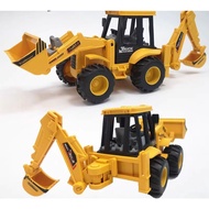 Children Engineering Vehicle Toy Bulldozer JCB Backhoe Excavator Engineering Truck Simulation Fricti