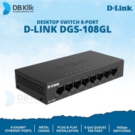 D-Link DGS-108GL 8 Port Gigabit Metal Case Unmanaged Switch dgs-108 GL