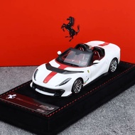 [Ready Stock] BBR Car Model spider Convertible 1/43 Ferrari 812 COMPETIZIONE White