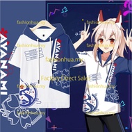 New Anime Azur Lane IJN Ayanami/USS Enterprise Short Sleeve Hoodie Japanese Fashion Men's Loose 3D P