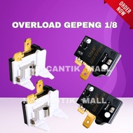 OVERLOAD FLAT REFRIGERATOR COMPRESSOR 1/8 hp FLAT OVERLOAD/ 1/8 REFRIGERATOR COMPRESSOR hp - UNIVERS
