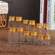 z2vpeu 10Pcs 5/7/10/14/18/20ML Glass Bottle Tiny Glass Jar Sealed Bottle Wishing Bottle PH