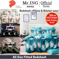 Mr.ing Fitted Bedsheet set 800TC including Bolster  &amp; Pillow case